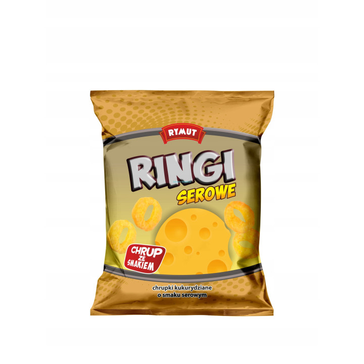 Rymut Ringi Chrupki Kukurydziane o Smaku Sera 30 szt. 600 g