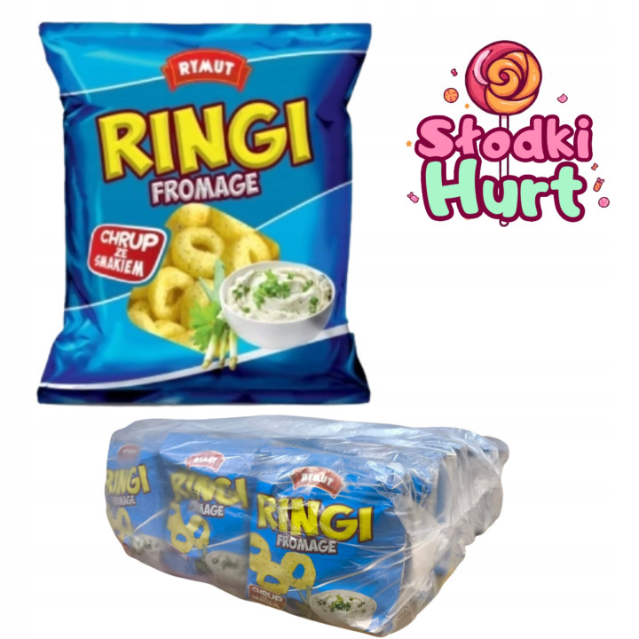 Rymut Ringi Chrupki Kukurydziane o Smaku Fromage 30 szt. 600 g