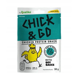 CHICK&GO Suszone Filety z Piersi Kurczaka z Sosem Sojowym 30 g