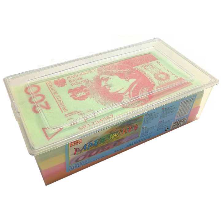 Papier Jadalny Sour & Sweet Banknoty Euro 200 szt. 600 g