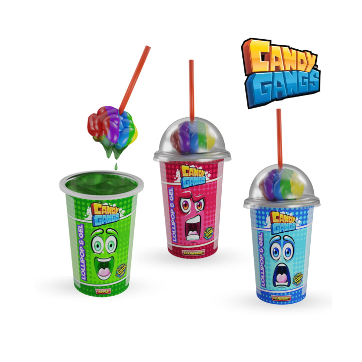 Candy Gangs Diplick Ziggy Lizak z Żelem do Maczania 12 szt. 720 g