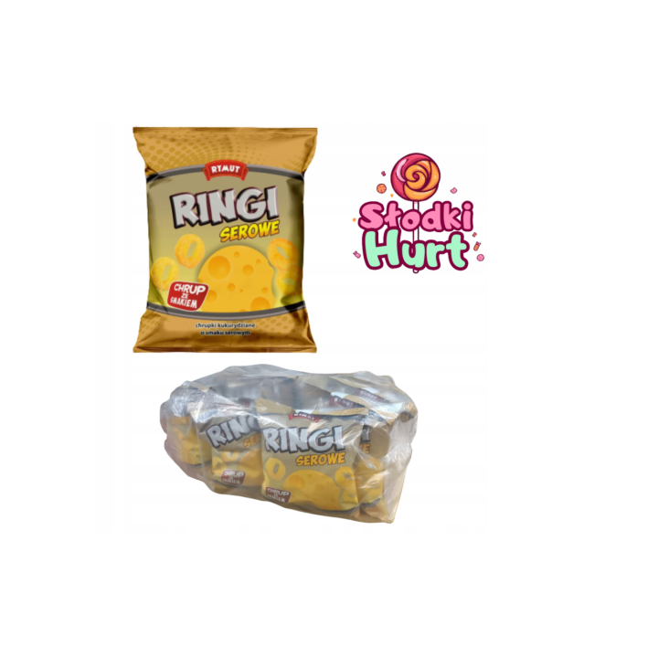Ringi Chrupki Kukurydziane o Smaku Sera 30 x 20 g