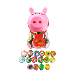 Jelly Cup Owocowe Żelki Świnka Skarbonka Mix 12 szt. 180 g