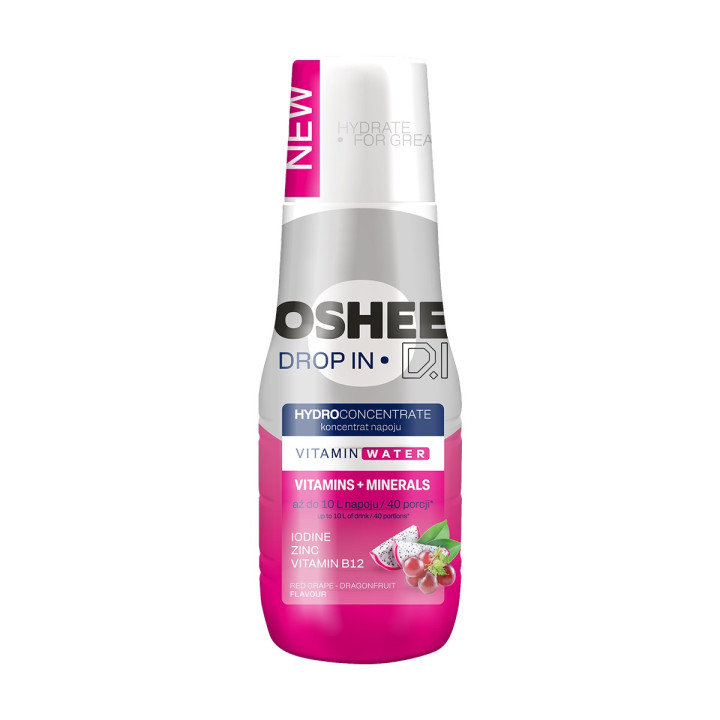 OSHEE Drop In Hydrokoncentrat Czerwone Winogrono – Smoczy Owoc 500 ml