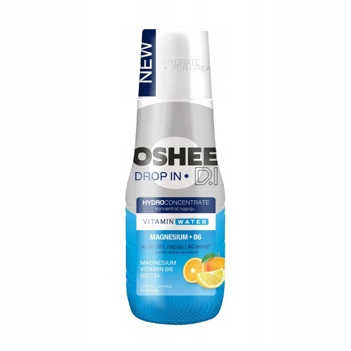 OSHEE Drop In Hydrokoncentrat Magnez + B6 Cytryna-Pomarańcza 500 ml