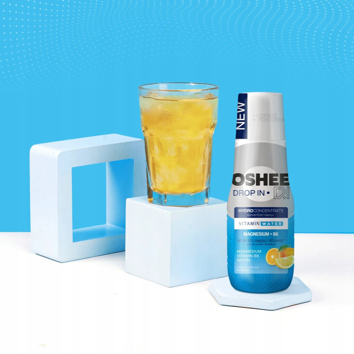 OSHEE Drop In Hydrokoncentrat Magnez + B6 Cytryna-Pomarańcza 500 ml