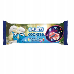Ciastka Smerfy z Kremem o Smaku Gumy Balonowej 96 g