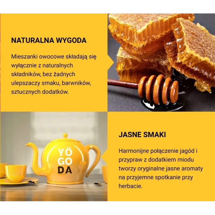 Yogoda Mieszanka Owocowa z Dereniem Jadalnym, Aronią i Chilli 14 × 50 g