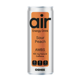 OSHEE AIR Sour Peach ZERO 12 × 250 ml – Napój Energetyczny (cena z kaucją)