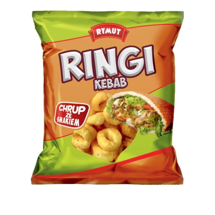 Rymut Ringi – chrupki kukurydziane o smaku kebab 30 × 20 g
