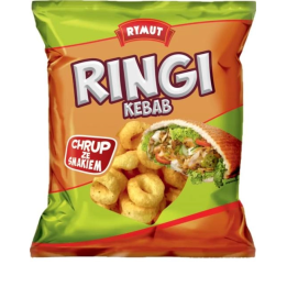 Rymut Ringi – chrupki kukurydziane o smaku kebab 20 g
