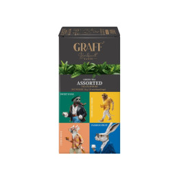Graff Green Tea Assorted – zestaw herbat zielonych 24 saszetki