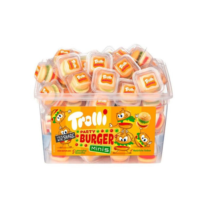 Trolli Party Burger Minis 60x10 g 600g