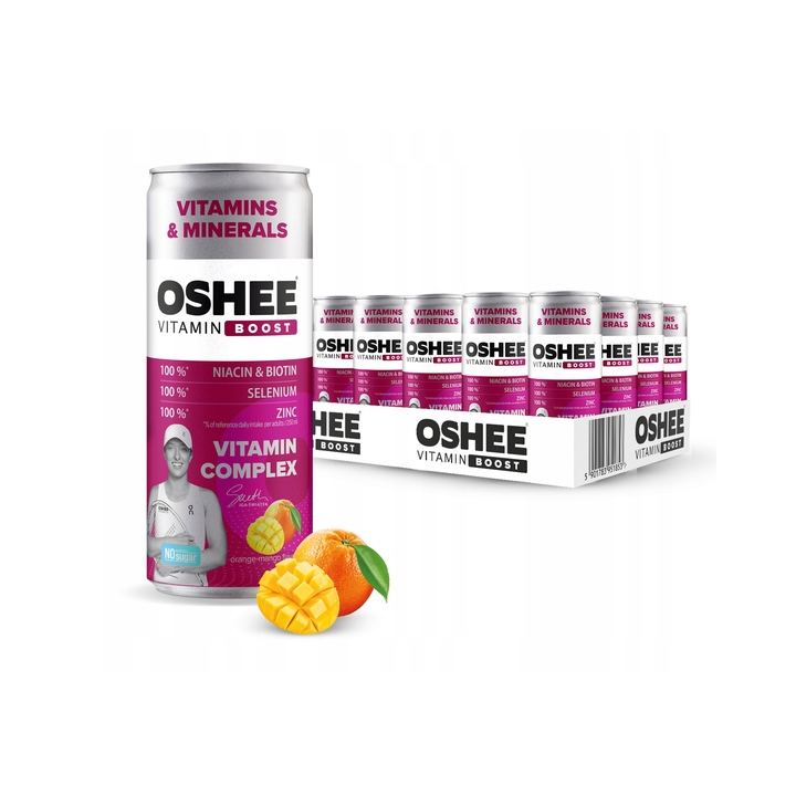 OSHEE Vitamin Boost Pomarańcza 24 x 250 ml – Witaminy