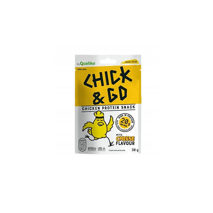 CHICK&GO Suszona Pierś Kurczaka Serowa 30g Plastry