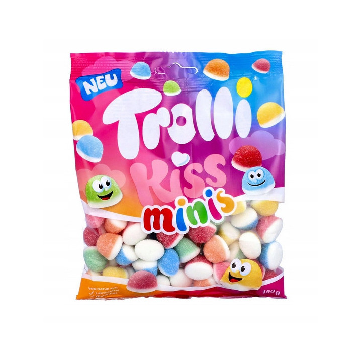 Trolli Kiss Minis Żelki Pianki Owocowe 100 g