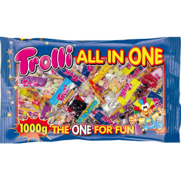 Trolli All in One Mini Żelki Mix 42saszetki 1kg