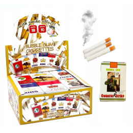 Guma Balonowa Papierosy z Efektem Dymku Owocowa 18 paczek 630 g