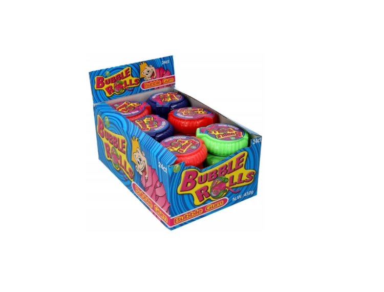 Guma do żucia Profisa Bubble Rolls 24 szt display vending.png